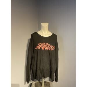 Torrid Rolling Stones Long Sleeve Crop Top Waffle Knit Size 1